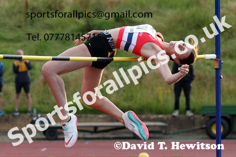 High jump, 2021 North East Grand Prix 6, Monkton, Wednesday, August 4th. Photo: David T. Hewitson/Sports for All Pics